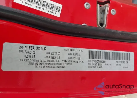 2017 Dodge Charger R/T Rwd z USA, uszkodzony, nr VIN 2C3CDXCT0HH638910